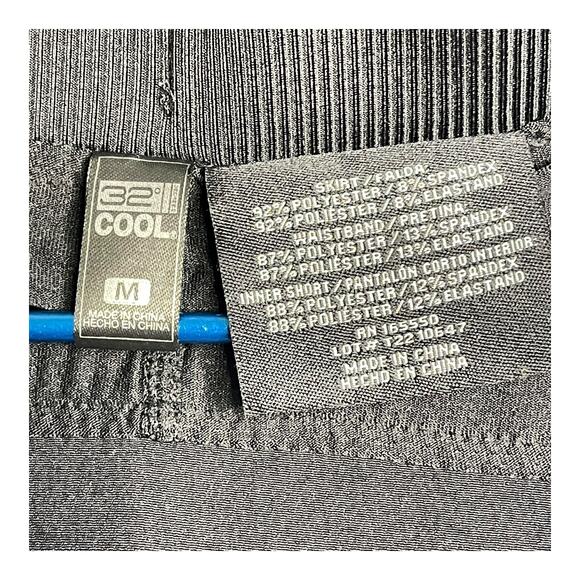 32 Degrees Cool Skort M Black Activewear Skirt w/ Inner Shorts - Picture 3 of 8